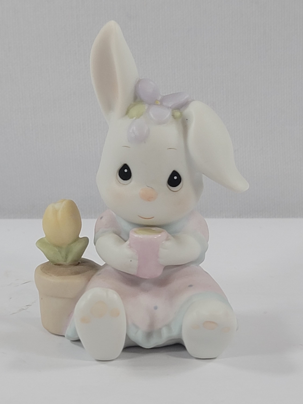VTG 1997 Precious Moments Figurine Here's To The Birthday Club BC971 Bunny Girl
